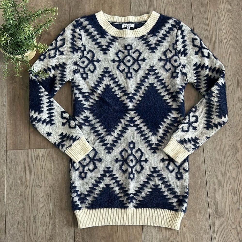 BACIANO WOOL BLEND TUNIC SWEATER EEEUC RETAILS OVER $150 SIZE SM
